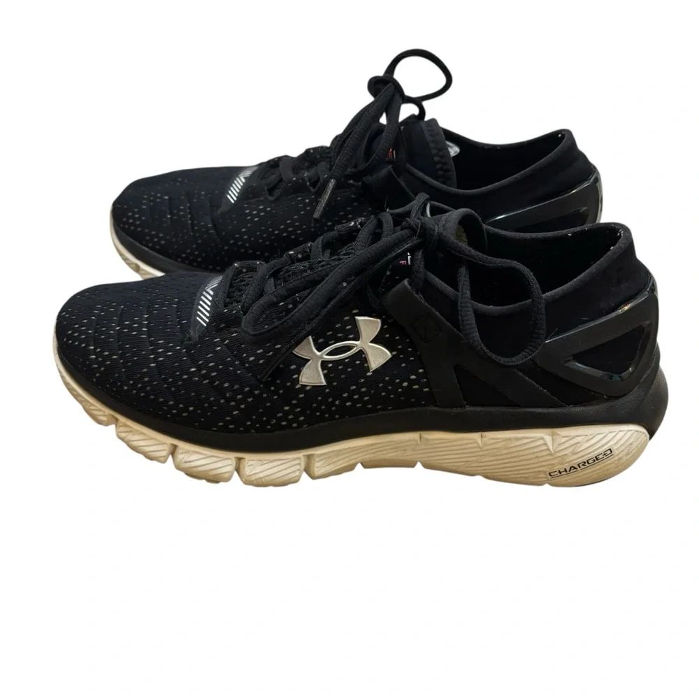 Boys Under Armour Speedform Fortis Black Sneakers‎ Size 5